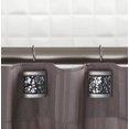 thumbnail image 2 of Ganchos para cortinas de ducha Creative Scents, cristal craquelado, plata, 2 of 8
