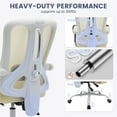 thumbnail image 2 of EDTara High Back Ergonomic Mesh Desk Chair with Adjustable Lumbar Support, Footrest, and 360° Swivel, 2 of 7