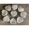 thumbnail image 6 of Clear Quartz Gemstone Hearts, Polished Clear Quartz Puffy Hearts, Clear Quartz Palm Stone, Clear Quartz Heart (5 Hearts）, 6 of 9