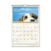 At-A-Glance Visual Organizer Large Puppies Monthly Wall Calendar DMW16728