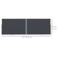 thumbnail image 3 of Outsunny Auvent Rétractable Double Face, Écran de Confidentialité Extérieur, Gris, 3 of 10