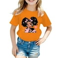 thumbnail image 2 of Zecgelong T-Shirt d'Été à Manches Courtes pour Filles, Col Rond, Imprimé Dessin Animé, Décontracté, Ample, Taille 12-14 Ans, 2 of 4