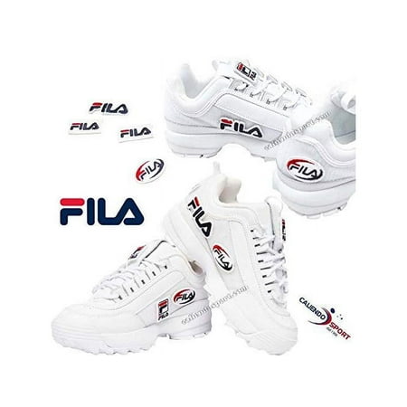 Fila Woman Sneakers Disruptor ii Patches 5fm00538 41 White, White, Size 10.0