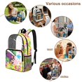 thumbnail image 5 of Whosucclay Tie Dye Pattern Transparent Bookbag with Spacious Main Storage Heavy Duty See Through Bookbag, with Side Pockets 17 Inch Shoulder Bag for School Travel, 5 of 10
