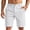 CB04_White, variant on Resicozy Mens Flat Front Golf Shorts Casual Lightweight Solid Color Short with Pockets Stretch Wine S