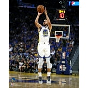 Steph Curry Golden State Warriors Unsigned 3-Point Shot Photograph