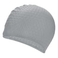 thumbnail image 1 of Uxcell Gorro de Natación de Silicona en Forma de Lágrima para Mujeres y Hombres, Gorro de Natación Impermeable No Deslizante Duradero [Gris], 1 of 6