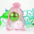 thumbnail image 2 of Efavormart 10PCS PINK Organza Gift Bag Drawstring Pouch Wedding Favors Bridal Shower Treat Jewelry Bags - 5"x7", 2 of 11
