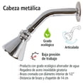 thumbnail image 4 of Regadera Redonda Ecológica y Chapetón Metálicos, 3.8 L/min, 4 of 4