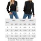 thumbnail image 2 of Blusa Señoras Bodycon Top Elegante Top de manga larga Túnica Top Traje diario (Negro L) Ygjytge Negro T L para Mujer, 2 of 5