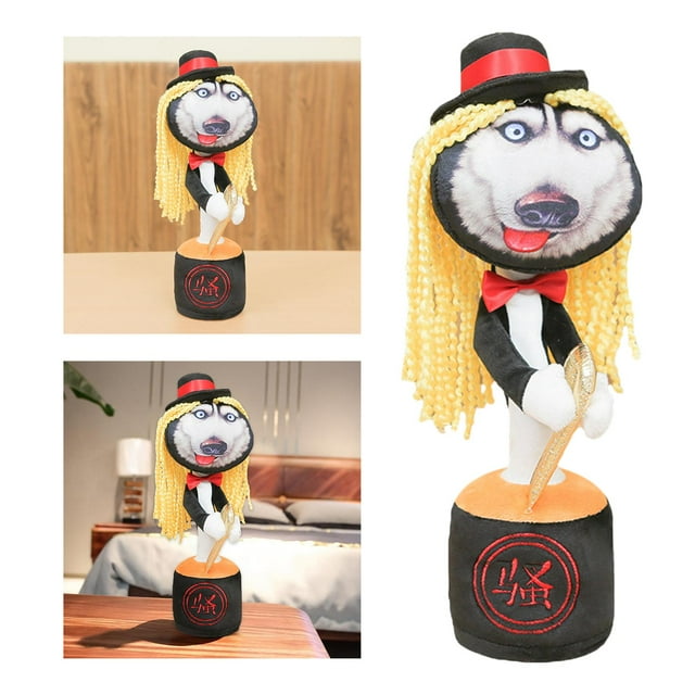 Lindo perro de peluche eléctrico dibujos dibujos animadoss dibujos dibujos animadoss baile y canto juguetes de peluche muñeca favores de juguete interactivo edu Estilo G Hugo juguetes de muñecas bailando