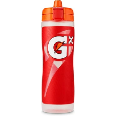 Gatorade Gx Hydration System Non-Slip Squeeze Bottle, 30oz (Red)