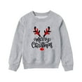 thumbnail image 5 of Penkiiy Mommy and Me Shirt Christmas Print Long Sleeve Round Neck Sweatshirt Tops Family Matching Clothes Outfits Red 2-3 Years, 5 of 5