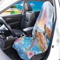 thumbnail image 2 of Bulopur Tropical Front Car Seat Towel Sea Turtle Universal Sweat Carseat Protector for Beach Breathable Athletic Towel for Summer Car Decor Fit SUV Sedan Truck, 2 of 8