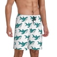 thumbnail image 2 of Kdxio Cartoon Shark Print Mens Sleep Shorts Bottoms Soft Comfy Pajama Wear Pants with Drawstring Pockets, 2 of 7