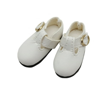 

Yixx Delicate Craft Baby Doll Shoes Premium T-strap Buckle Fashion Girl Doll Sandal for Kids
