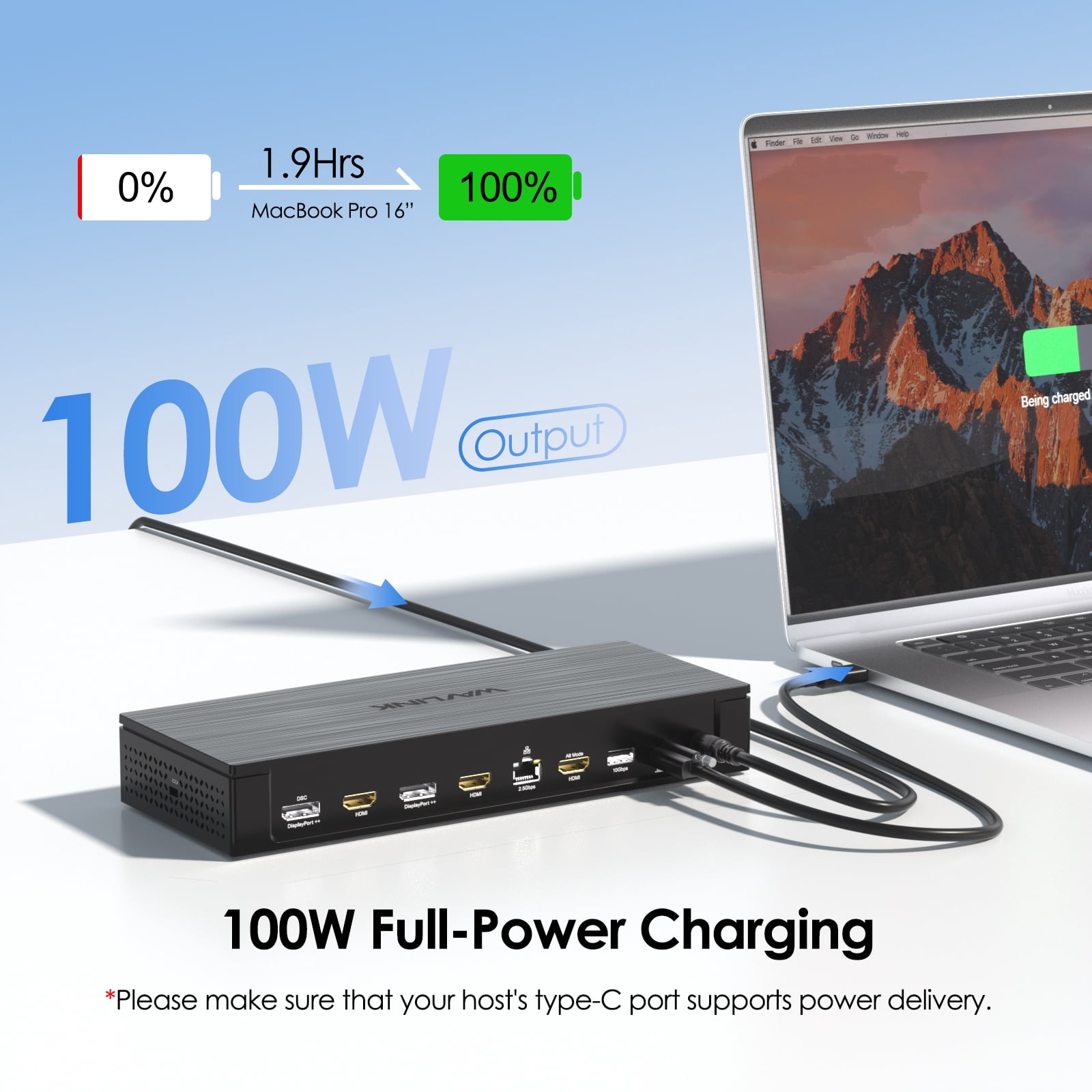 WAVLINK 13-in-1 USB Dock Station, Dual 8K/Quintuple 4K Laptop Dock, USB Docking with 100W Charging for MacBook Neo, Mac & Windows