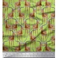 thumbnail image 1 of Soimoi Cotton Duck Fabric Reindeer Animal Decor Fabric Printed Yard 42 Inch Wide, 1 of 3