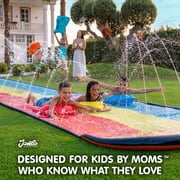 JAMBO 16ft Premium Slip & Slide with 3 Body Boards – Triple Sprinklers