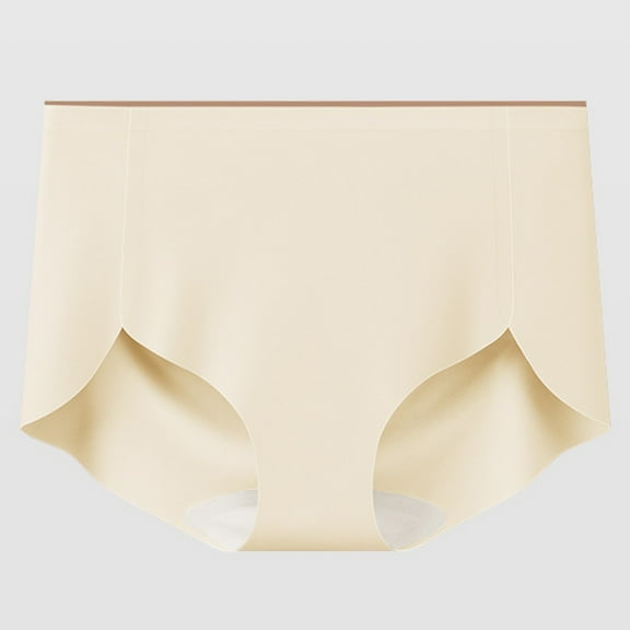 Censtreet Seamless Underwear for Women No Show Ice Silk Breathable Hipster Wavy Sides Invisibles Panties