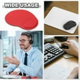thumbnail image 6 of Uxcell Ergonomic Mouse Pad, Gel Mouse Pad with Wrist Rest Support Memory Foam Computers Mat with Non-Slip Base Red, 6 of 7