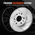 thumbnail image 5 of VEVOR Front Rear Brake Kit for 2014-2018 Chevy Silverado GMC Sierra 1500, 2015-2020 Suburban Tahoe Yukon XL Escalade ESV, Drilled & Slotted Brake Rotors Ceramic Brake Pads Replacement Kit, 5 of 9