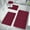 Red, variant on Summer Savings Memory Foam Bath Mat 4 Set Bathroom Rugs For 4 Pcs Toilet Mats Universal Soft Comfortable Water Absorption Non-Slip Thick Machine Washable Easier To Dry
