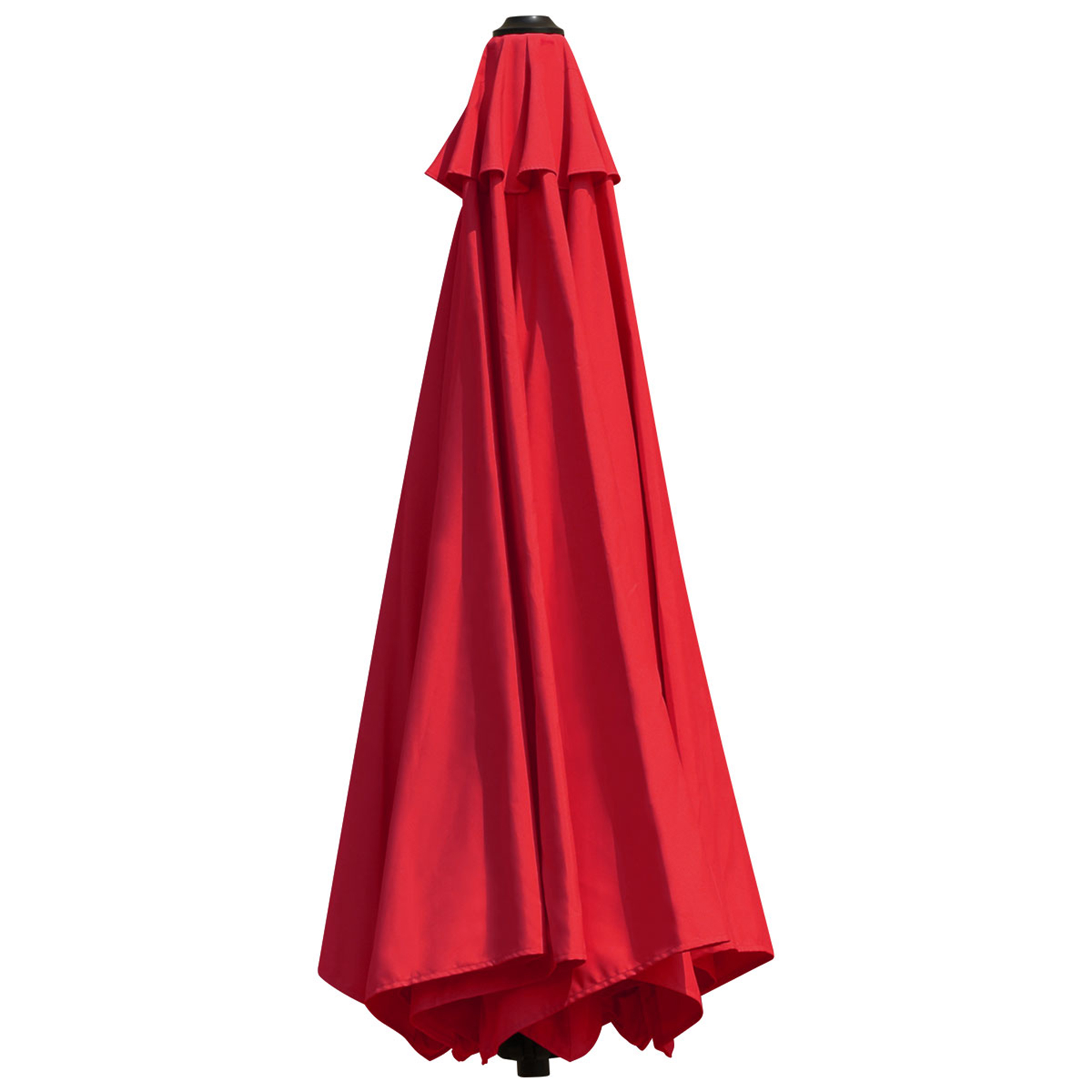 Topbuy 8ft Wall Mounted Cantilever Umbrella Patio Adjustable Tilting Sunshade Umbrella Burgundy
