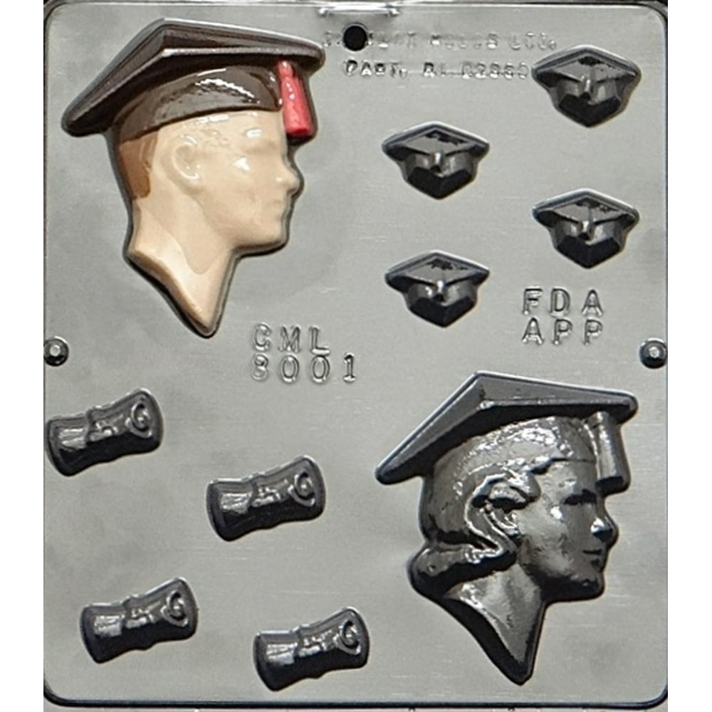 8001 "Graduation" Assortment Chocolate Candy Mold