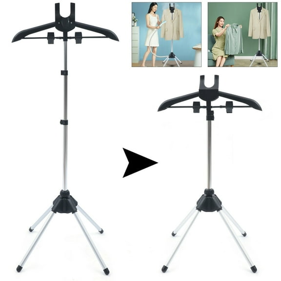 Handheld Ironing Steamer Hanger Bracket Holder, Foldable Garment Clothes Drying Rack