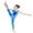 A Blue, variant on renvena Kids Girls One Piece Shiny Sleeveless Gymnastic Leotard Unitard Ballet Dance Jumpsuit Bodysuit