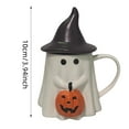 thumbnail image 3 of Ltdhehe Mug White Halloween Mug Ceramic Coffee Mug Cute Halloween Mug Mug Decoration For Men And Women Teenagers, 3 of 8