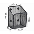 thumbnail image 5 of Magnetic Metal Mesh Pencil Holder Pen Basket, Magnet Writing Utensil Cup for Blackboard, Whiteboard, Refrigerator, Locker & Office Wall Storage(Black), 5 of 9