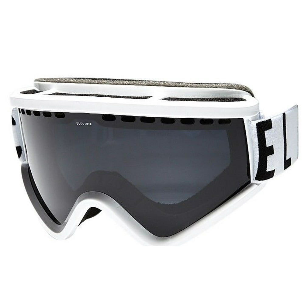 NEW Electric EGV White Wordmark Jet Black mens ski snowboard goggles ...