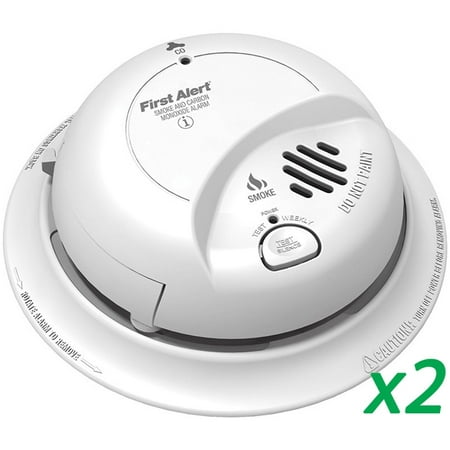First Alert BRK SC9120B (2 pack) Smoke & Carbon Monoxide Detector w/ Batt