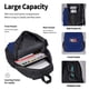 thumbnail image 4 of Easygdp Navy Blue Mochila para Niños y Niñas con Set de Caja de Almuerzo y Estuche para Lápices 3 en 1, Mochila Escolar Estampada para Adolescentes, 4 of 7