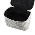 thumbnail image 6 of Unique Bargains Makeup Bag Cosmetic Travel Bag Case Woolen Large Makeup Bag Organizer Bag for Women Plaid Pattern White, 6 of 6