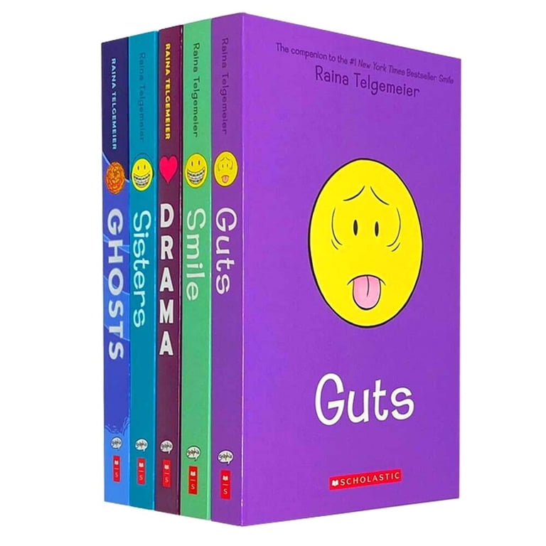 Raina Telgemeier Collection 5 Books Set - Smile, Drama, Sisters