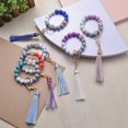 thumbnail image 3 of Pulsera Llavero Pulsera Con Cuentas De Silicona Pulsera De Cuentas De Madera Para Mujer Chica Llavero Anillo Brazalete De Cuentas 2 Piezas Cateissary AP006770-01, 3 of 6