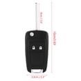 thumbnail image 3 of Llave de Automóvil de control remoto con 2 botón, chip, 433MHz, para Astra J, Corsa E, Insignia, Zafira C, incluye Blade, Clave Completa, 3 of 7