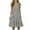 Gray, variant on Uaswgudfs Summer Dresses for Women 2025 Sleeveless Sundress: Round Neck Midi Dress with Tiered Skirt & Breezy Fit Coffee M