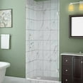 thumbnail image 3 of Aston Sdr997ez-22-10 Kinkade 72" High X 22" Wide Hinged Frameless Shower Door - Stainless, 3 of 3