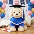 thumbnail image 5 of Graduation Doll Clothes Class of 2026 Plush Stuffed Animal Outfit Pet Dog Doll Cap and Gown Fits 12" Doll Bear for Graduation Day Gifts, 5 of 7