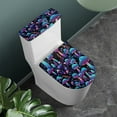 thumbnail image 2 of ZIATUBLE Mushroom Toilet Seat Cover Machine Washable Toilet Seat and Tank Lid Covers Soft for Bathroom Set Oval Toilet Mat Protective Toilet Lid Cover with 2 Piece Set, 2 of 7
