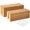 Natural, variant on Wooden Cable Management Box Set of 2 - Solid Wood Large & Small Cord Organizer Hides Power Strips, Chargers & Wires for Desk, TV Stand, Home Office