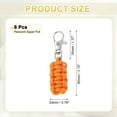 thumbnail image 2 of Uxcell Reflective Paracord Zipper Pull with Metal Clasp for Clothing and Luggage Accessories Orange, 2 of 7