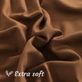 thumbnail image 3 of [Pillowcase]-Ultra Soft Brushed Microfiber Pillowcases Set, Cozy Machine Washable Bed Pillow Cases, California King Size, Coffee, 2 Piece, 3 of 8
