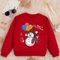 thumbnail image 5 of Toddler Girls Christmas Sweatshirts Boys Kids Casual Loose Active Full Sleeves Letter Print Teen Crop Tops Size 4-5T, 5 of 5