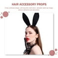 thumbnail image 4 of LOLIPPYY carnival bunny ear headband Rabbit Ear Headband Red 2Set, 4 of 8