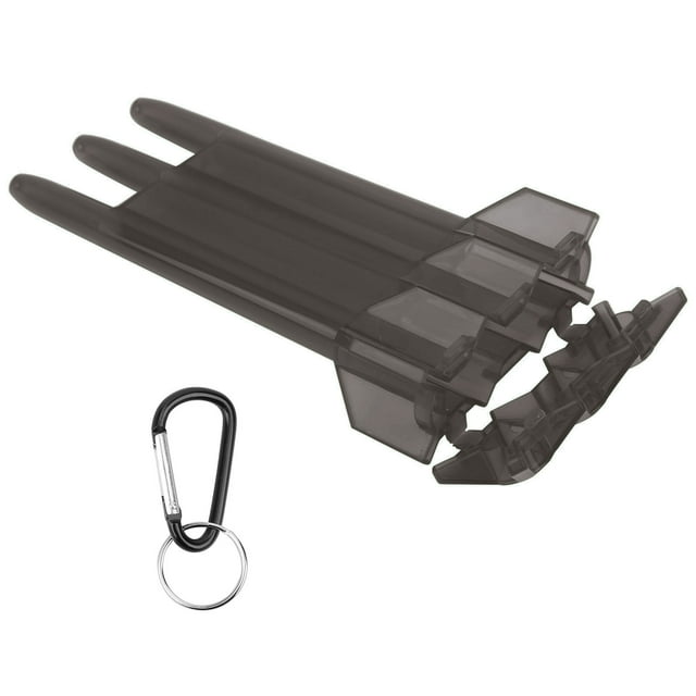 Dart Case, Dart Storage Box Easy To Carry High-quality ABS Professional Universal Portable Transparent With Lock Buckle For Outdoor For All Kinds Of Darts Black